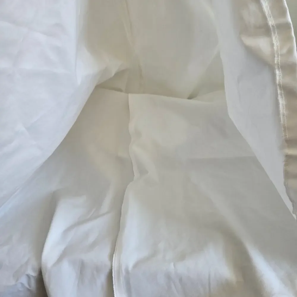 Zara ZW Collection Cape Skirt White Minimalist Maxi Thick Full Vacation Wmoen XS - Picture 10 of 13